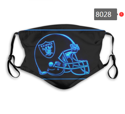 NFL 2020 Oakland Raiders #4 Dust mask with filter->nfl dust mask->Sports Accessory